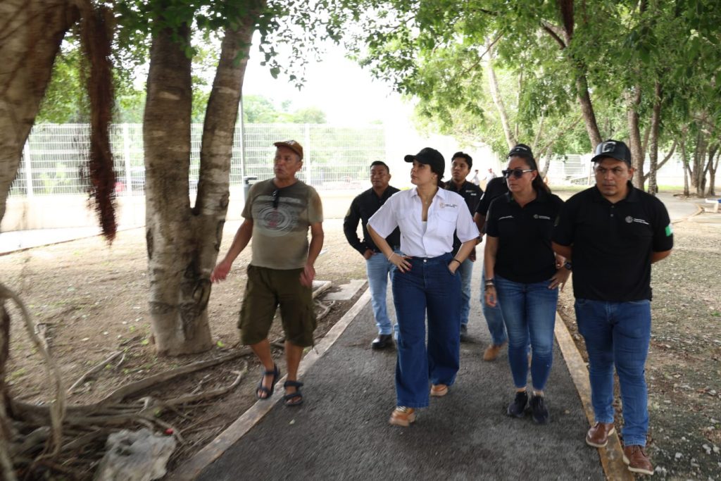 Estefanía Mercado recorre colonias y resuelve problemas de inmediato