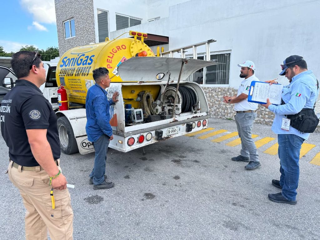 Gobierno de Estefanía Mercado fortalece la verificación preventiva en el transporte y manejo de gas LP