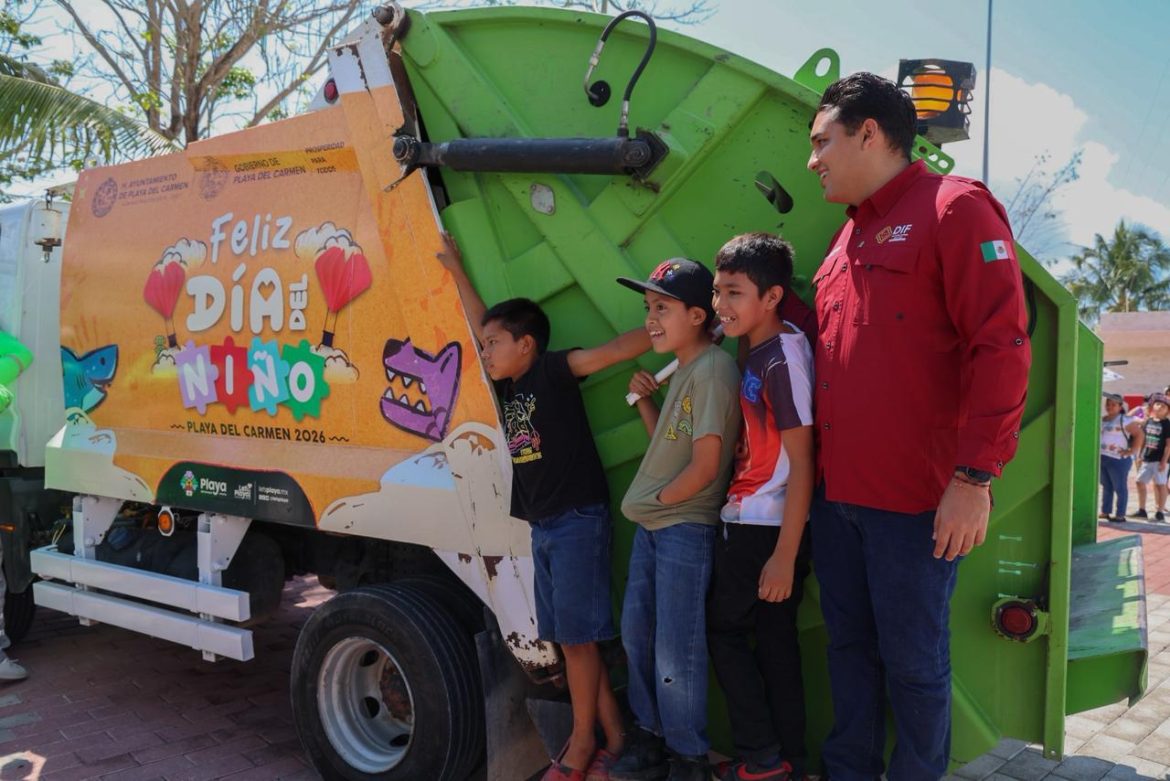 Mega festejo por el Día de la Niña y el Niño en Puerto Aventuras y comunidades del municipio