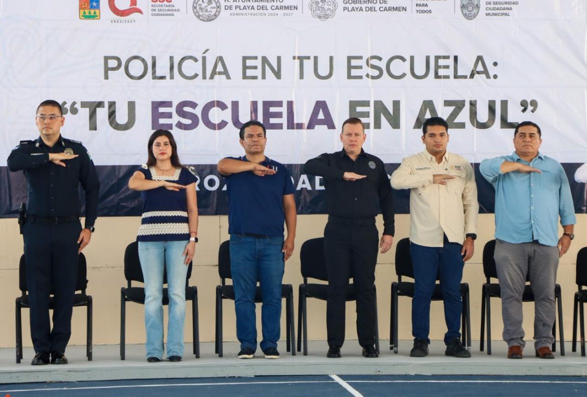 Gobierno de Estefanía Mercado fortalece la prevención del delito con el programa Policía en tu Escuela