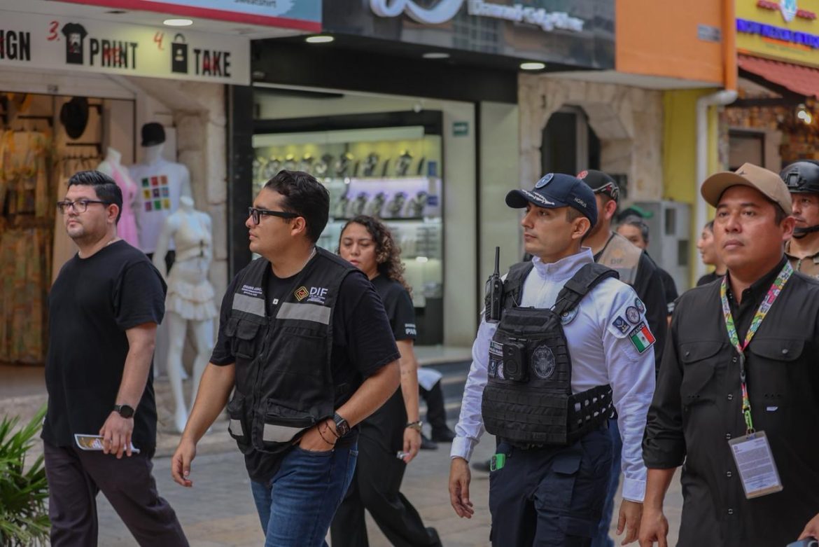 Refuerza gobierno de Estefanía Mercado acciones contra el trabajo infantil en la Quinta Avenida