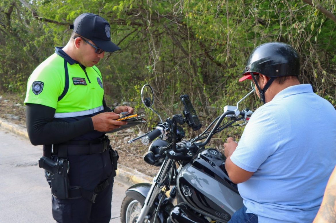Operativo GAMA contribuye a una movilidad más segura y ordenada en Playa del Carmen